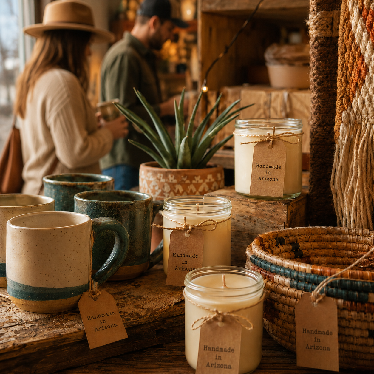 Handmade gift table